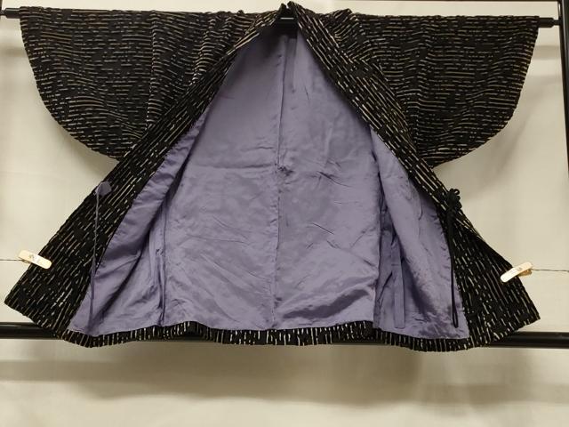 平和屋着物＃和装コート　縞　ベロア　CABF1205in 平和屋着物＃和装コート 縞 ベロア CABF1205in
