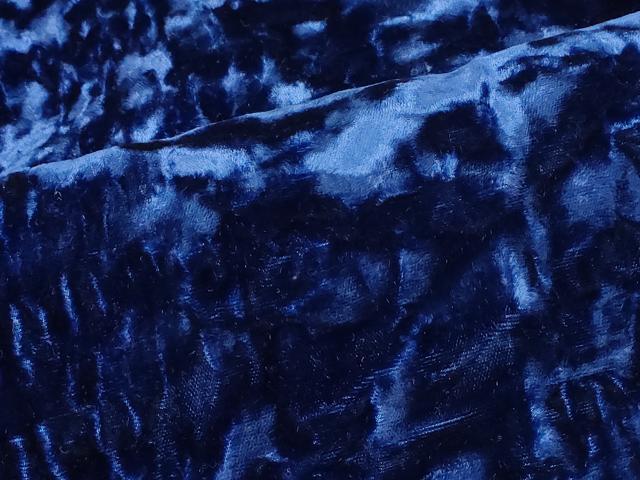 平和屋着物＃和装コート 鉄紺色 ベロア CABF1208in