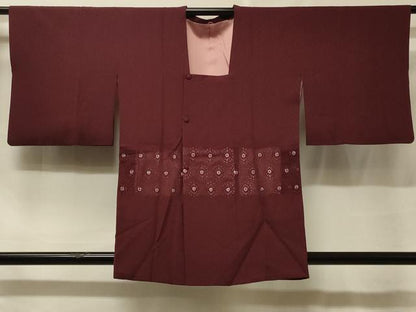 平和屋着物＃道行コート　レース　舞花文　正絹　逸品　CABF1212in