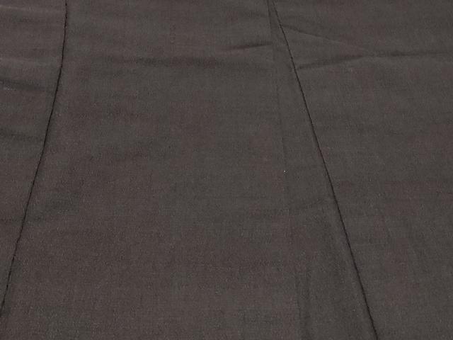平和屋着物＃男性　羽織　お召地　青褐色　正絹　逸品　CABF1217in