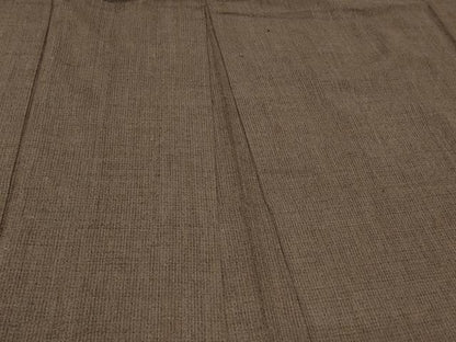 平和屋着物＃男性　長羽織　紬地　単衣　格子柄　正絹　逸品　CABF1219in