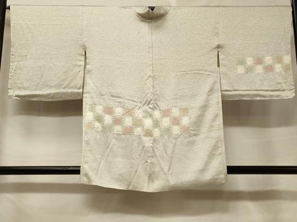 平和屋着物＃羽織　絞り　横段市松文　正絹　逸品　未使用　CABF1226in