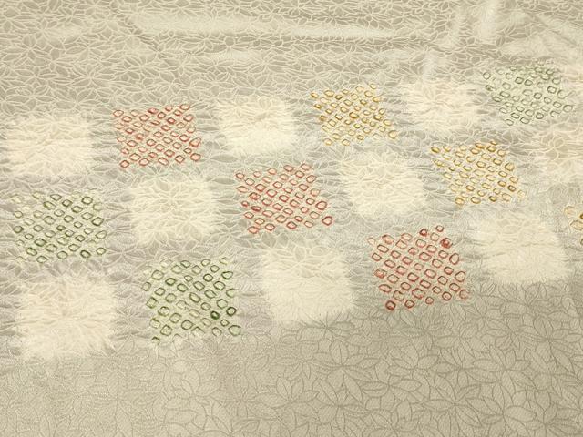 平和屋着物＃羽織　絞り　横段市松文　正絹　逸品　未使用　CABF1226in