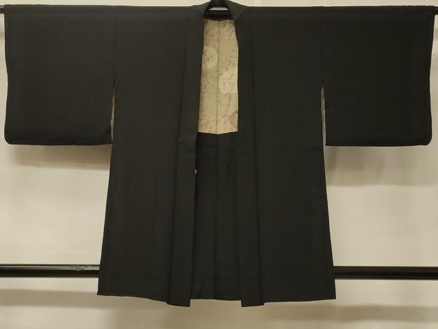 平和屋着物＃羽織　寿光織　風景文　黒地　金銀糸　正絹　逸品　CABF1228in