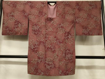 平和屋着物＃道行コート　更紗花唐草文　暈し染め　さんび謹製　ロング丈　洗える着物　未使用　CABF1244in