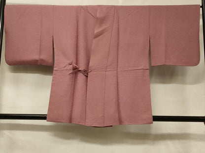 平和屋着物＃道中着　霞地紋　蘇芳香色　正絹　逸品　CABF1248in