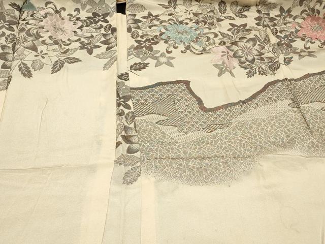 平和屋着物＃羽織　寿光織　乱菊　金糸　正絹　逸品　CABF1252in