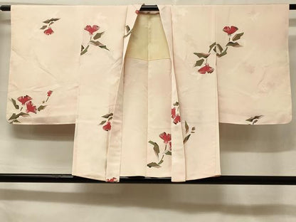 平和屋着物＃羽織　ろうけつ染め　草花文　正絹　逸品　未使用　CABF1257in