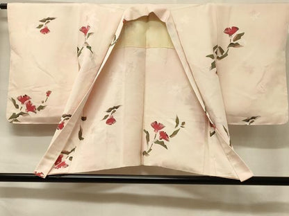 平和屋着物＃羽織　ろうけつ染め　草花文　正絹　逸品　未使用　CABF1257in