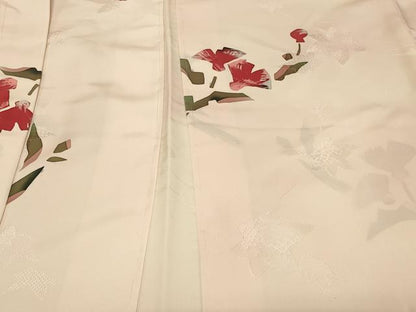 平和屋着物＃羽織　ろうけつ染め　草花文　正絹　逸品　未使用　CABF1257in