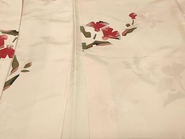 平和屋着物＃羽織　ろうけつ染め　草花文　正絹　逸品　未使用　CABF1257in