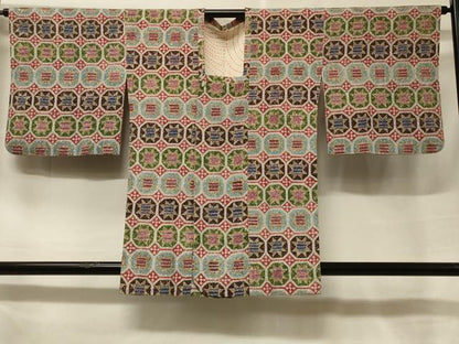 平和屋着物＃道行コート　亀甲文　正絹　逸品　CABF1260in