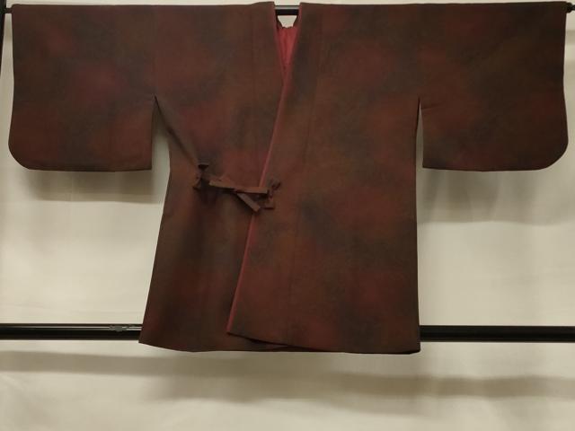 平和屋着物＃道中着　墨流し文様　暈し染め　洗える着物　CABF1261in