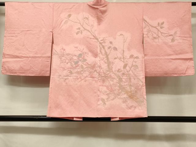 平和屋着物＃羽織　寿光織　枝葉文　正絹　逸品　未使用　CABF1265in