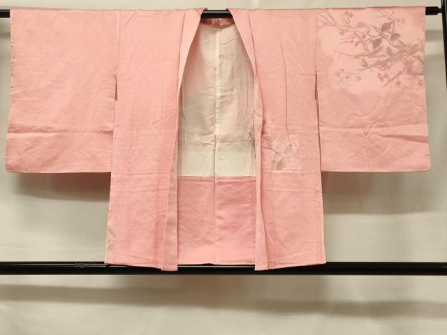 平和屋着物＃羽織　寿光織　枝葉文　正絹　逸品　未使用　CABF1265in