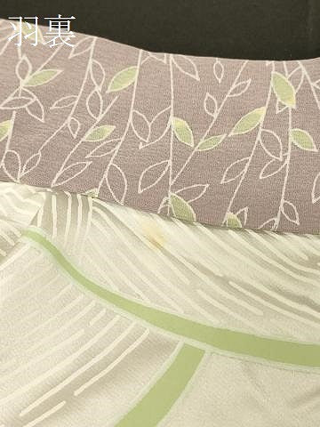 平和屋着物＃羽織　枝葉文　正絹　逸品　未使用　CABF1268in