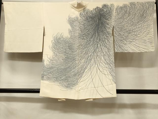 平和屋着物＃羽織　刺繍　乱菊　銀糸　正絹　逸品　CABF1270in
