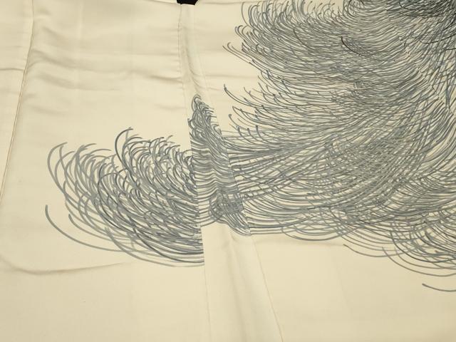 平和屋着物＃羽織　刺繍　乱菊　銀糸　正絹　逸品　CABF1270in