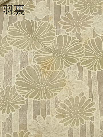 平和屋着物＃道中着　型染め　更紗花文　正絹　逸品　CABF1271in