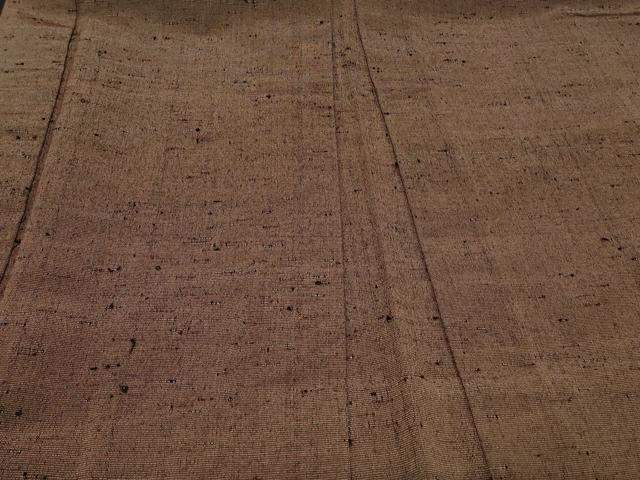 平和屋着物＃羽織　紬地　単衣　霞文　正絹　逸品　CABF1280in