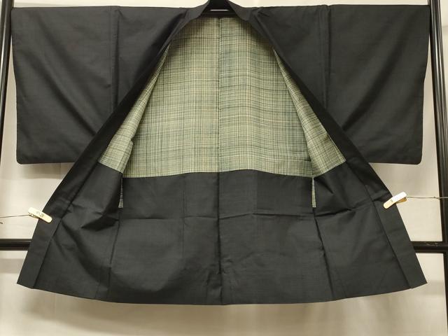 平和屋着物＃男性　本場大島紬　長羽織　80亀甲　総詰め　正絹　逸品　CABF1282in