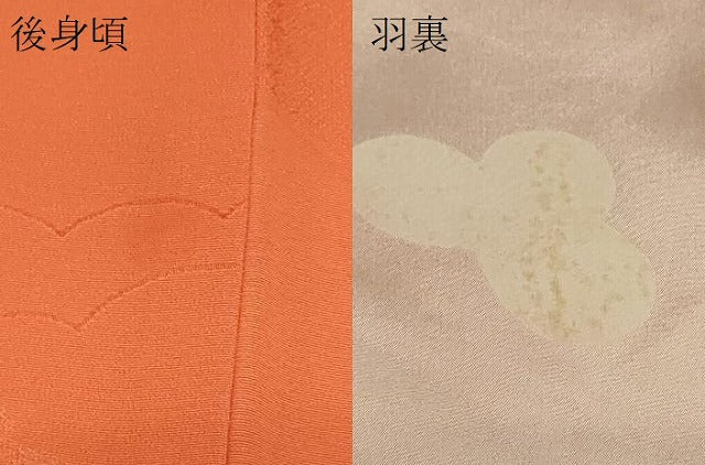 平和屋着物＃羽織　色無地　雲重ね地紋　黄丹色　正絹　逸品　未使用　CABF1285in 平和屋着物＃羽織 色無地 雲重ね地紋 黄丹色 正絹 逸品 未使用