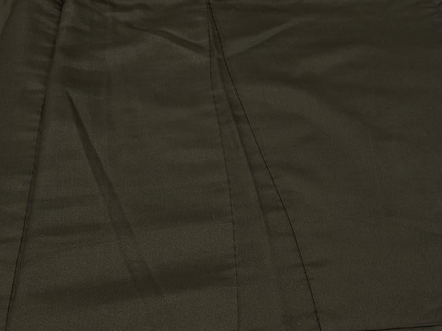 平和屋着物＃男性　長羽織　黒地　正絹　逸品　CABF1287in
