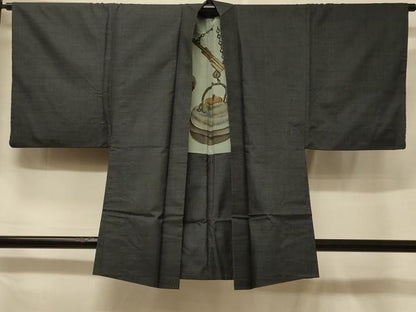 平和屋着物＃男性　本場大島紬　羽織　100亀甲　総詰め　正絹　逸品　CABF1289in