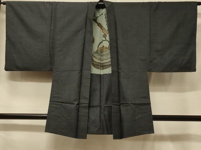 平和屋着物＃男性　本場大島紬　羽織　100亀甲　総詰め　正絹　逸品　CABF1289in