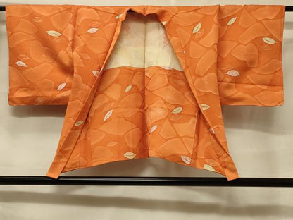 平和屋着物＃羽織　地紋起こし　切嵌舞葉文　正絹　逸品　未使用　CABF1290in