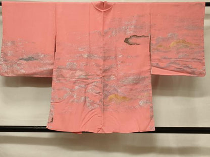 平和屋着物＃羽織　寿光織　雲重ね文　金銀糸　正絹　逸品　未使用　CABF1296in