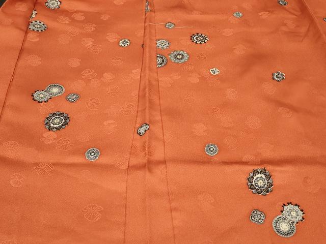 平和屋着物＃羽織　正倉院花文　金彩　正絹　逸品　CABF1298in