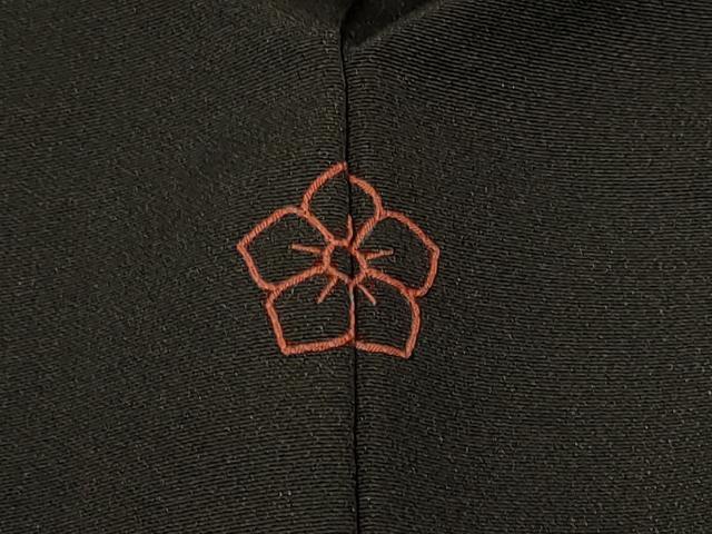 平和屋着物＃羽織　寿光織　雲取り鼓花文　黒地　金銀糸　正絹　逸品　CABF1305in