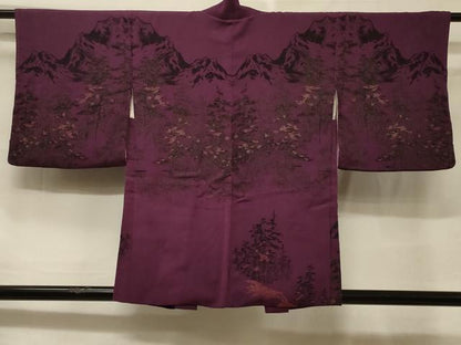 平和屋着物＃羽織　遠山樹林文　金糸　正絹　逸品　CABF1310in