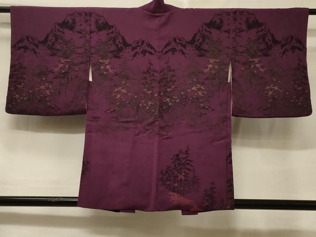 平和屋着物＃羽織　遠山樹林文　金糸　正絹　逸品　CABF1310in