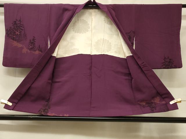 平和屋着物＃羽織　遠山樹林文　金糸　正絹　逸品　CABF1310in