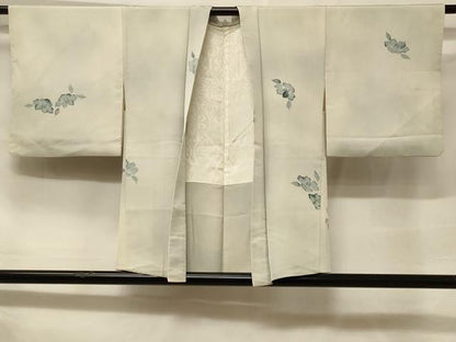 平和屋着物＃羽織　手描き　草花文　暈し染め　正絹　逸品　CABF1315in