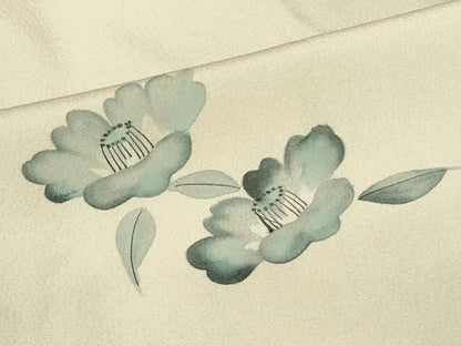 平和屋着物＃羽織　手描き　草花文　暈し染め　正絹　逸品　CABF1315in