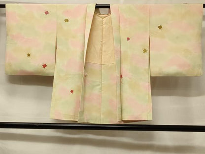 平和屋着物＃羽織　地紋起こし　楓文　正絹　逸品　CABF1316in