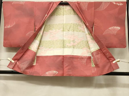 平和屋着物＃羽織　地紋起こし　舞菊文　暈し染め　正絹　逸品　CABF1318in