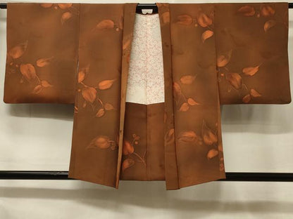 平和屋着物＃羽織　地紋起こし　南天文　暈し染め　正絹　逸品　CABF1319in