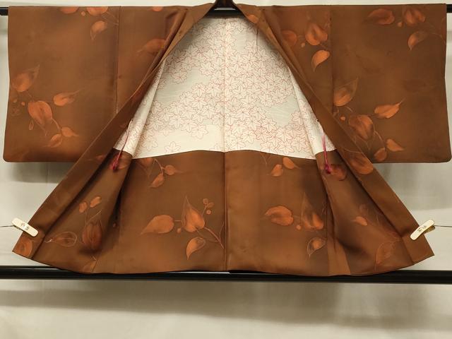 平和屋着物＃羽織　地紋起こし　南天文　暈し染め　正絹　逸品　CABF1319in
