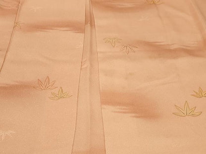 平和屋着物＃羽織　地紋起こし　笹の葉文　暈し染め　正絹　逸品　未使用　CABF1320in
