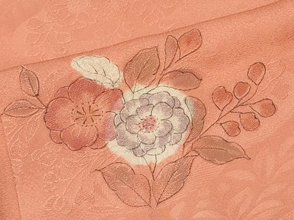 平和屋着物＃羽織　地紋起こし　辻が花　正絹　逸品　CABF1322in
