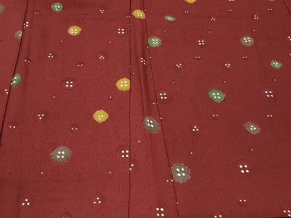 平和屋着物＃羽織　地紋起こし　丸文　正絹　逸品　CABF1323in
