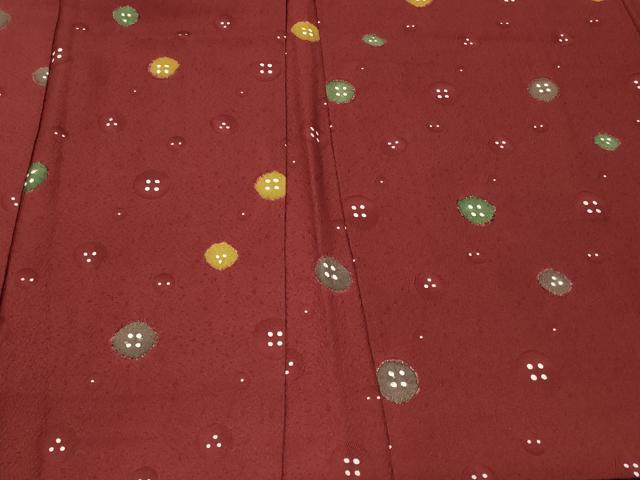 平和屋着物＃羽織　地紋起こし　丸文　正絹　逸品　CABF1323in
