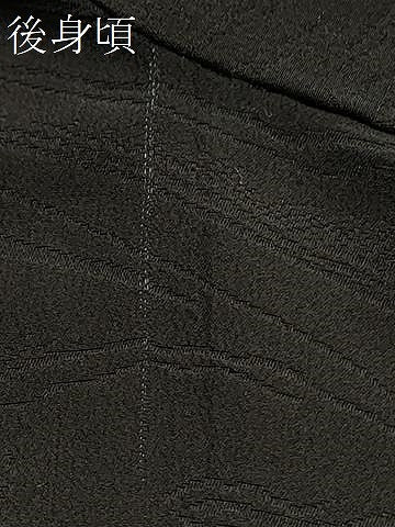 平和屋着物＃羽織　霞文　黒地　正絹　逸品　CABF1324in