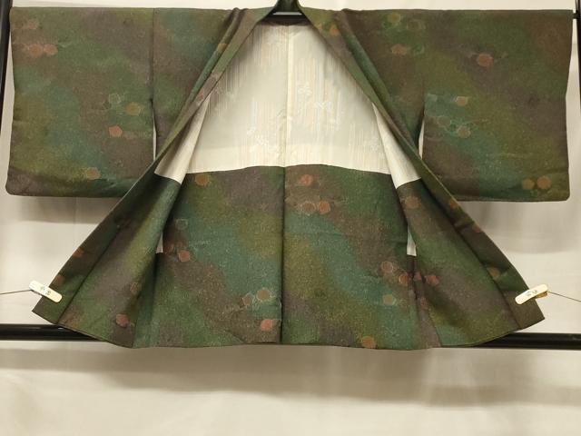 平和屋着物＃羽織　地紋起こし　道長舞花文　正絹　逸品　CABF1325in