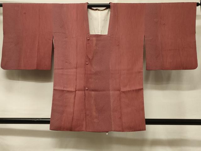 平和屋着物＃道行コート　地紋起こし　枝葉文　正絹　逸品　CABF1326in