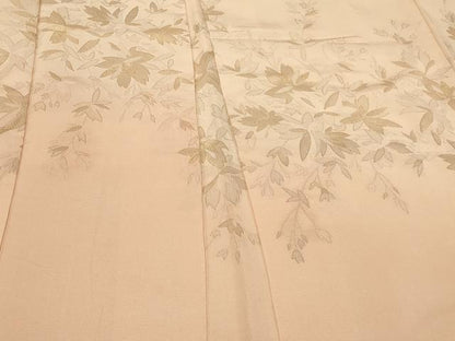 平和屋着物＃羽織　草花文　暈し染め　金糸　正絹　逸品　CABF1333in